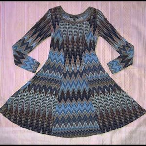 Long Sleeved Fit and Flare Dress!